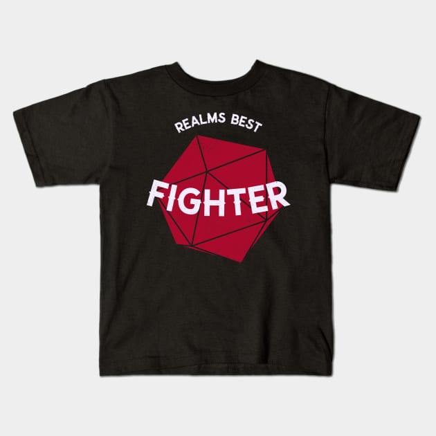 Realms Best Fighter Kids T-Shirt by ArthellisCreations